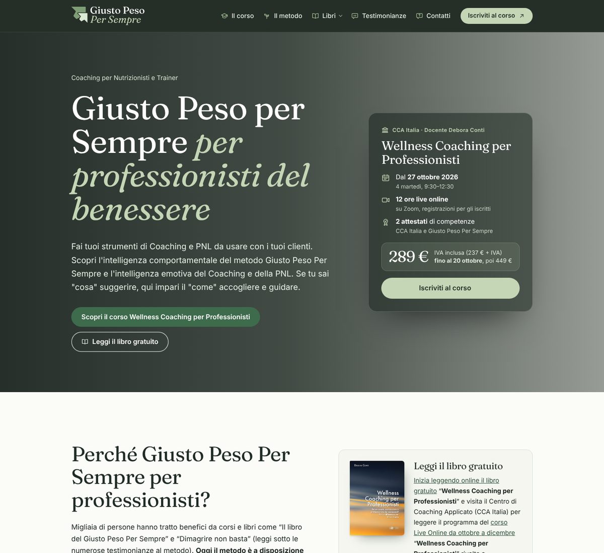 Giusto Peso Per Sempre
