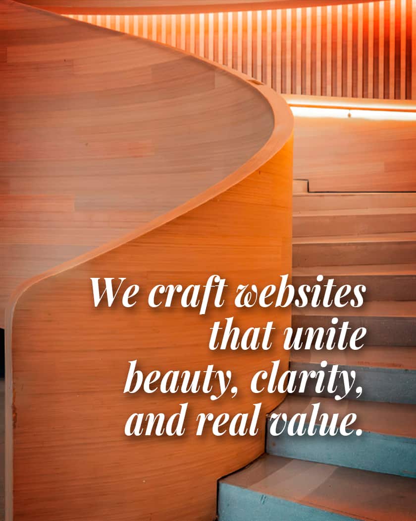 User-friendly structure for a one-page website