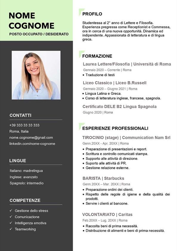 Realizzazione siti web per curriculum