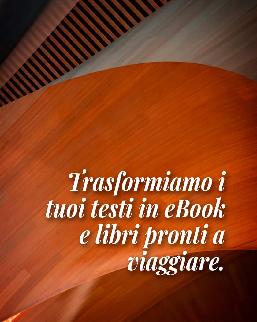 Design professionale per la pubblicazione di libri cartacei e ebook
