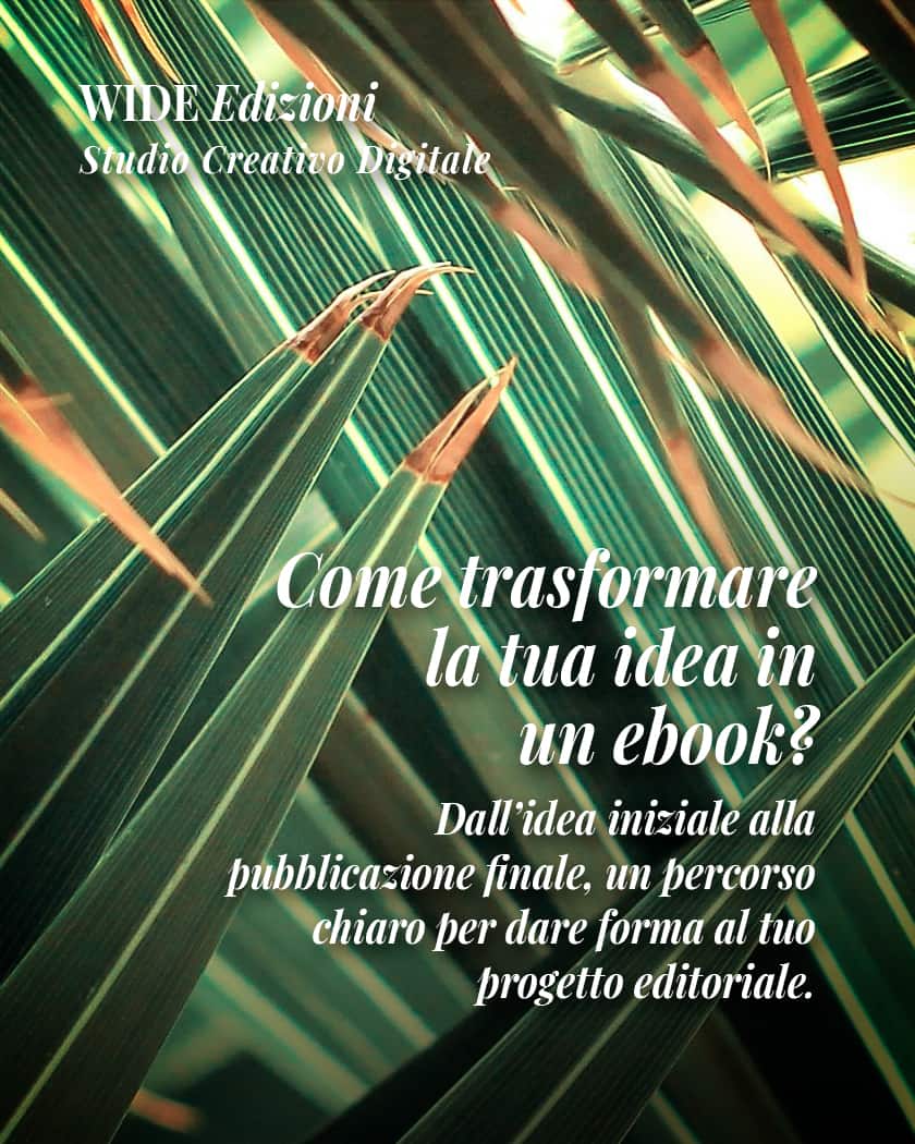 Creazione e pubblicazione ebook professionale - WIDE Edizioni: Studio Creativo Digitale
