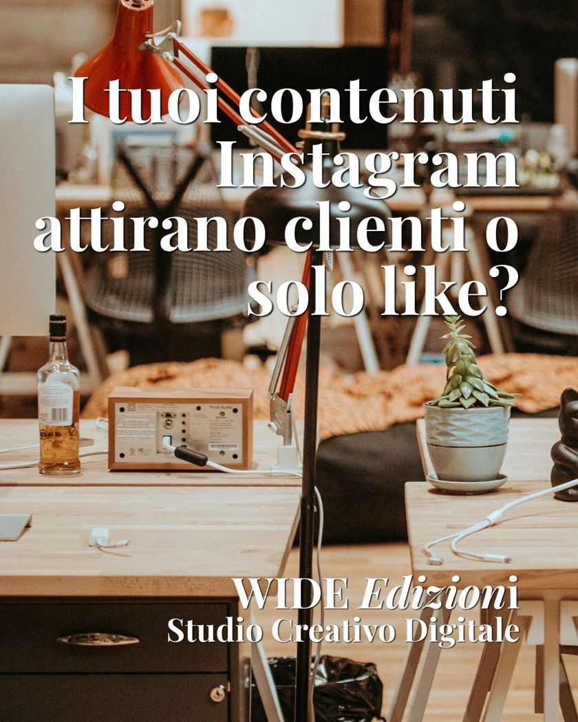 Contenuti Instagram per imprenditori e professionisti - WIDE Edizioni: Studio Creativo Digitale