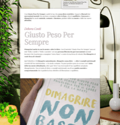 Giusto Peso Per Sempre offre un metodo di coaching mentale e comportamentale per dimagrire senza diete restrittive.